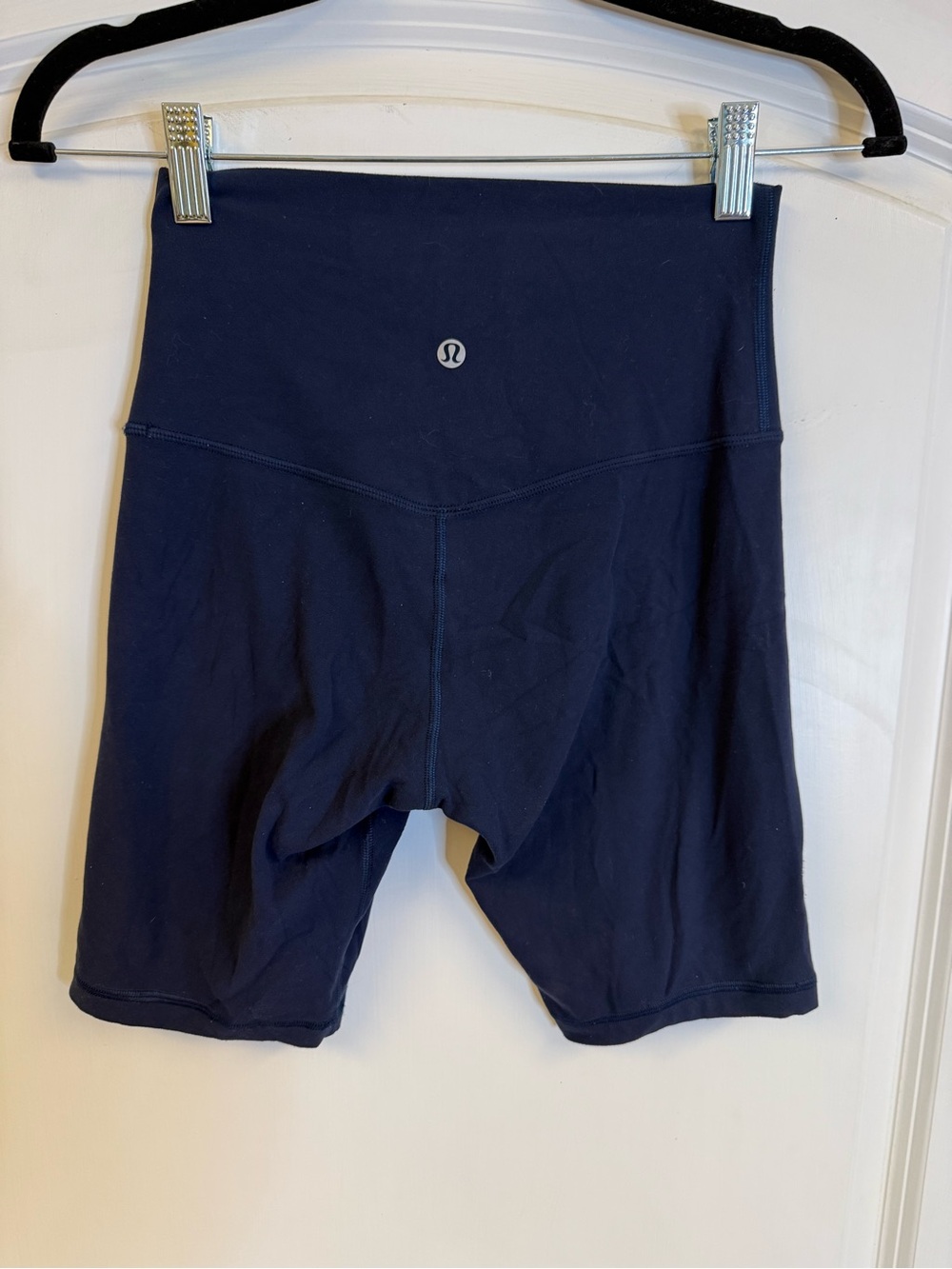 Lululemon Align High Rise Long Shorts Navy Blue Size 4